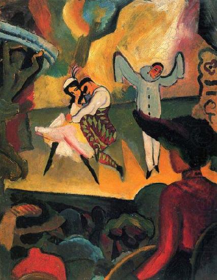 August Macke Russisches Ballett (I) china oil painting image